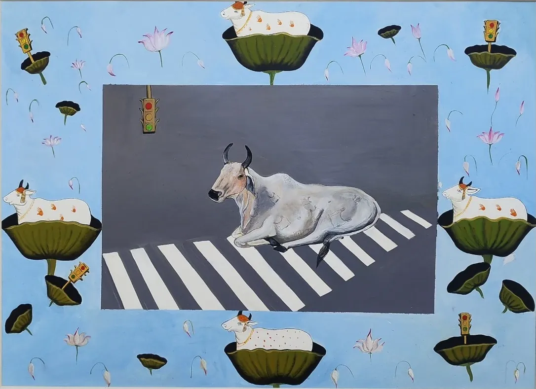 Cow in City Vlll